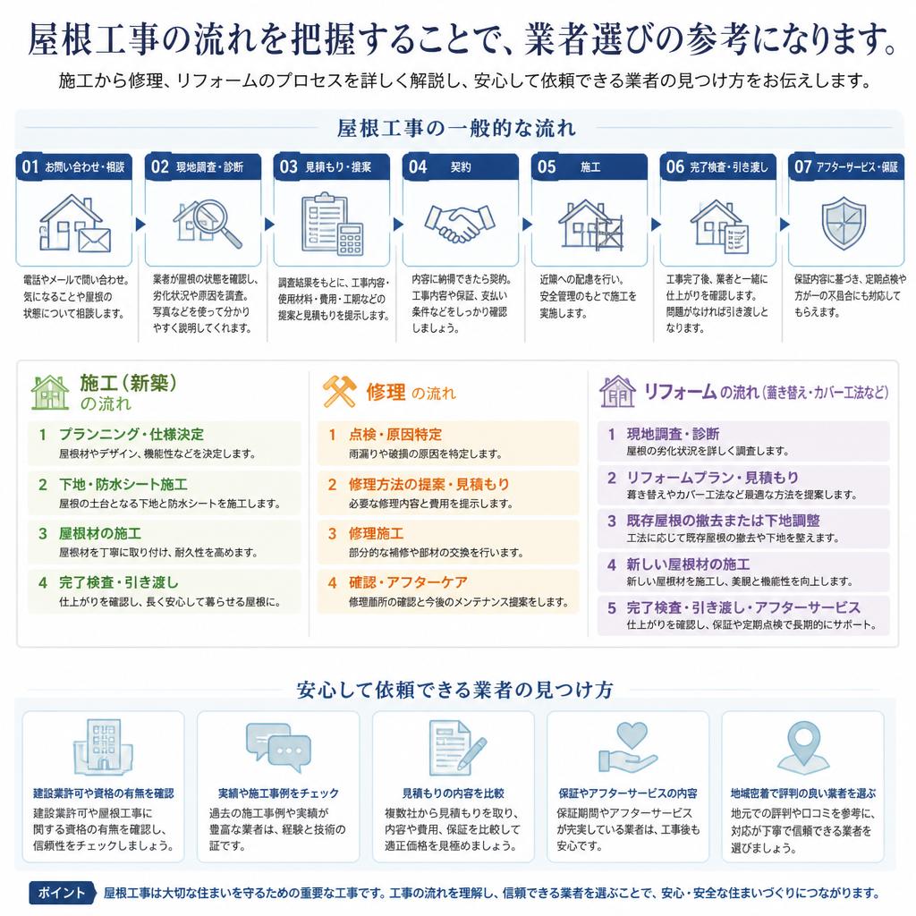 施工・修理の流れ