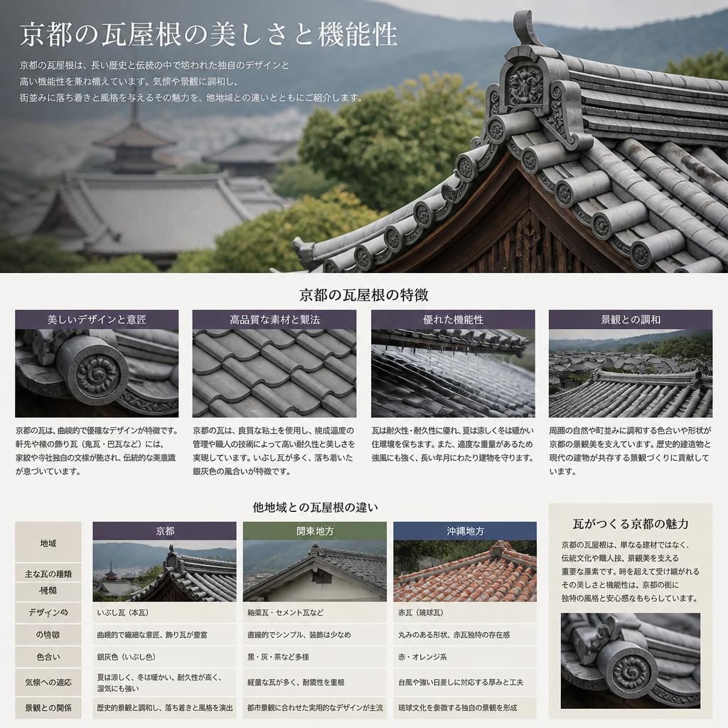 京都の瓦屋根の特徴